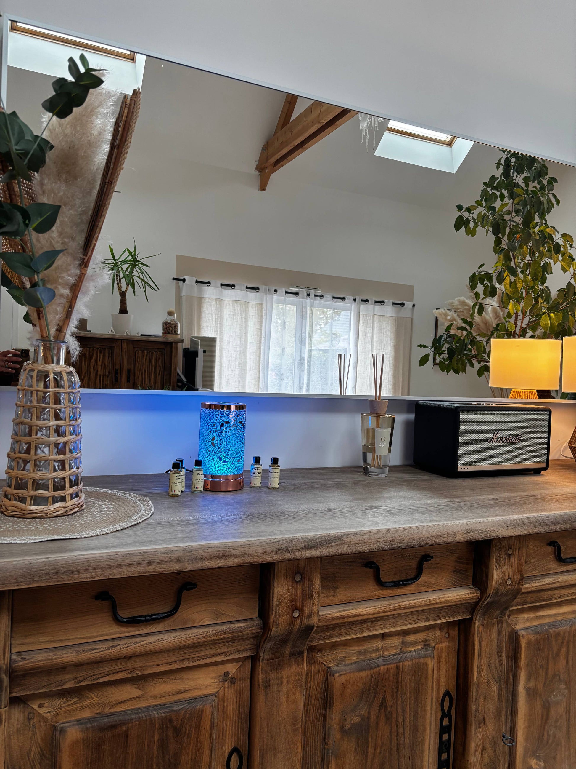 Villem Luxarom väike lõhnalamp 18 cm LED-Mandala Fragrance Diffuser Luxarom