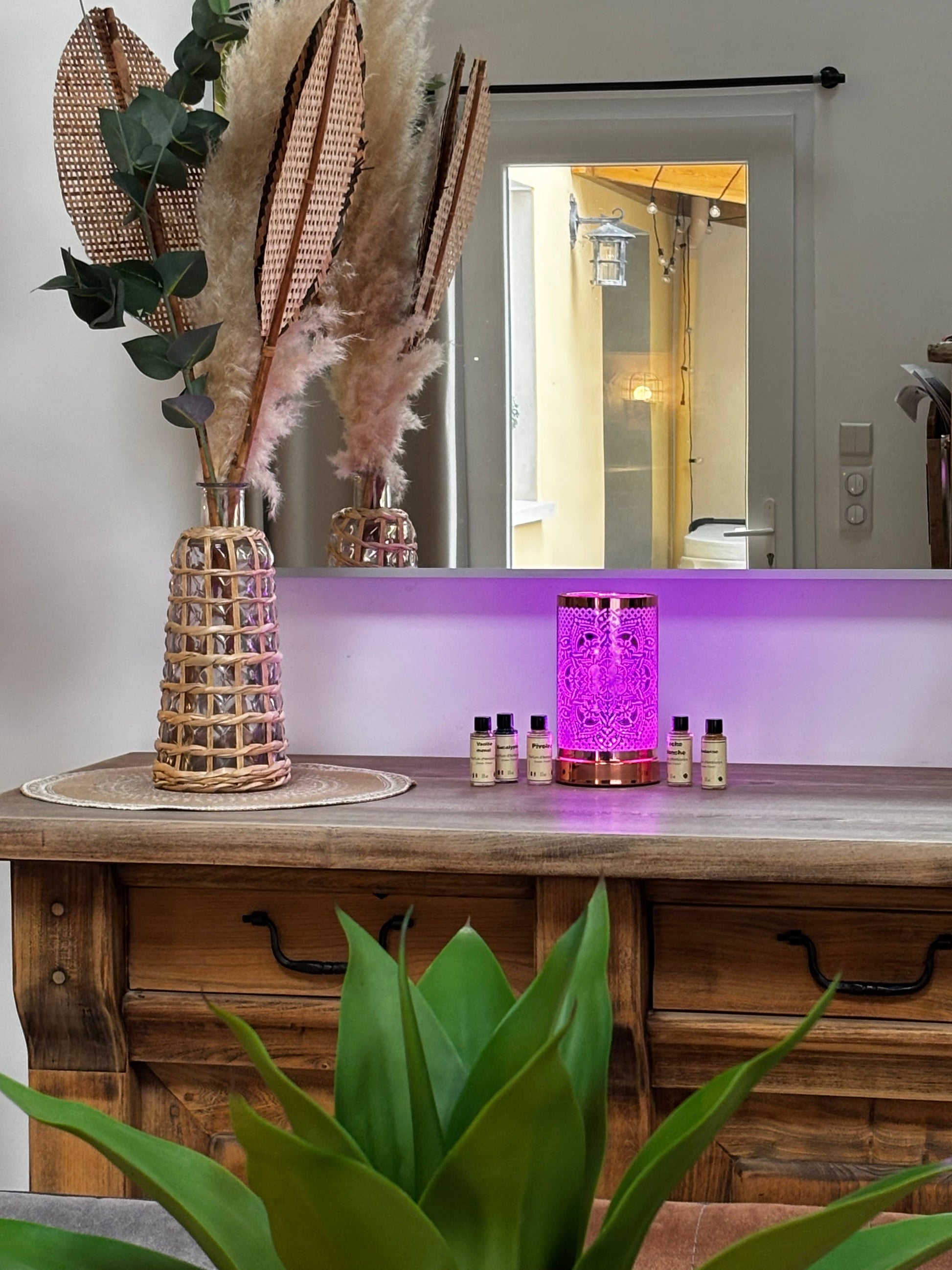 Villem Luxarom väike lõhnalamp 18 cm LED-Mandala Fragrance Diffuser Luxarom