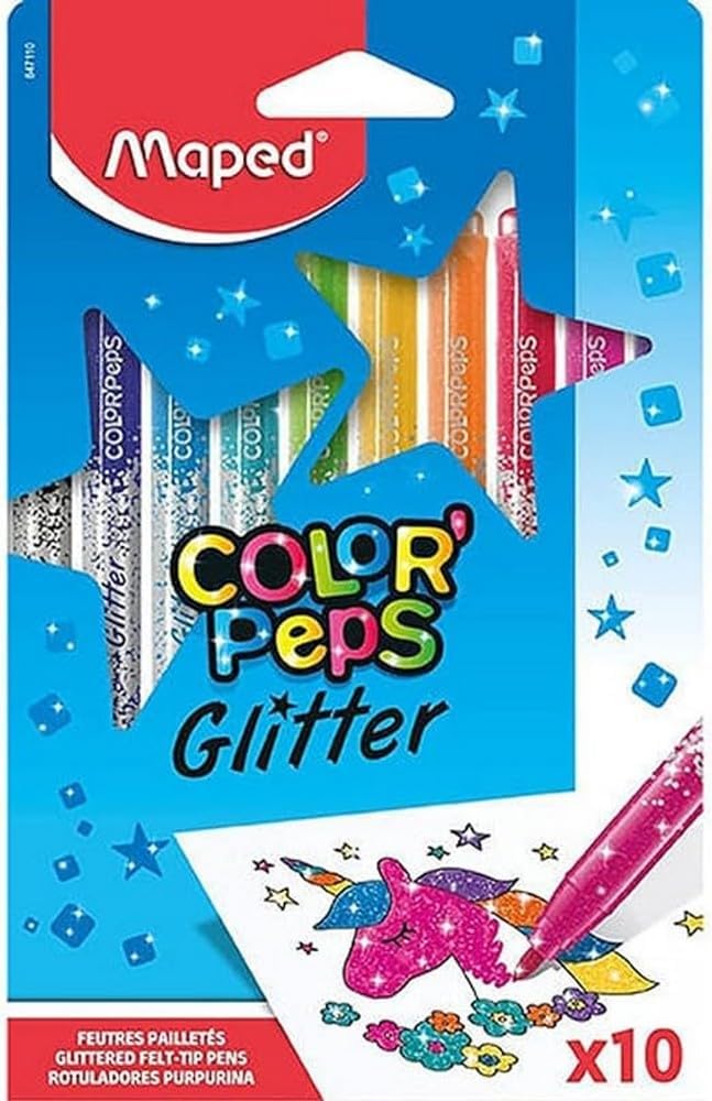 Villem MAPED Maped Color’Peps Glitter viltpliiatsid 8 tk Maped