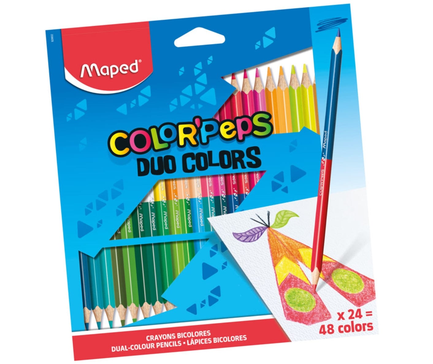 Villem Maped värvipliiatsid Color’Peps Duo 24=48 tk Maped