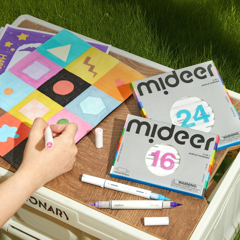 Villem MIDEER akrüülmarkerid kahevärvilised 32 tooni Mideer