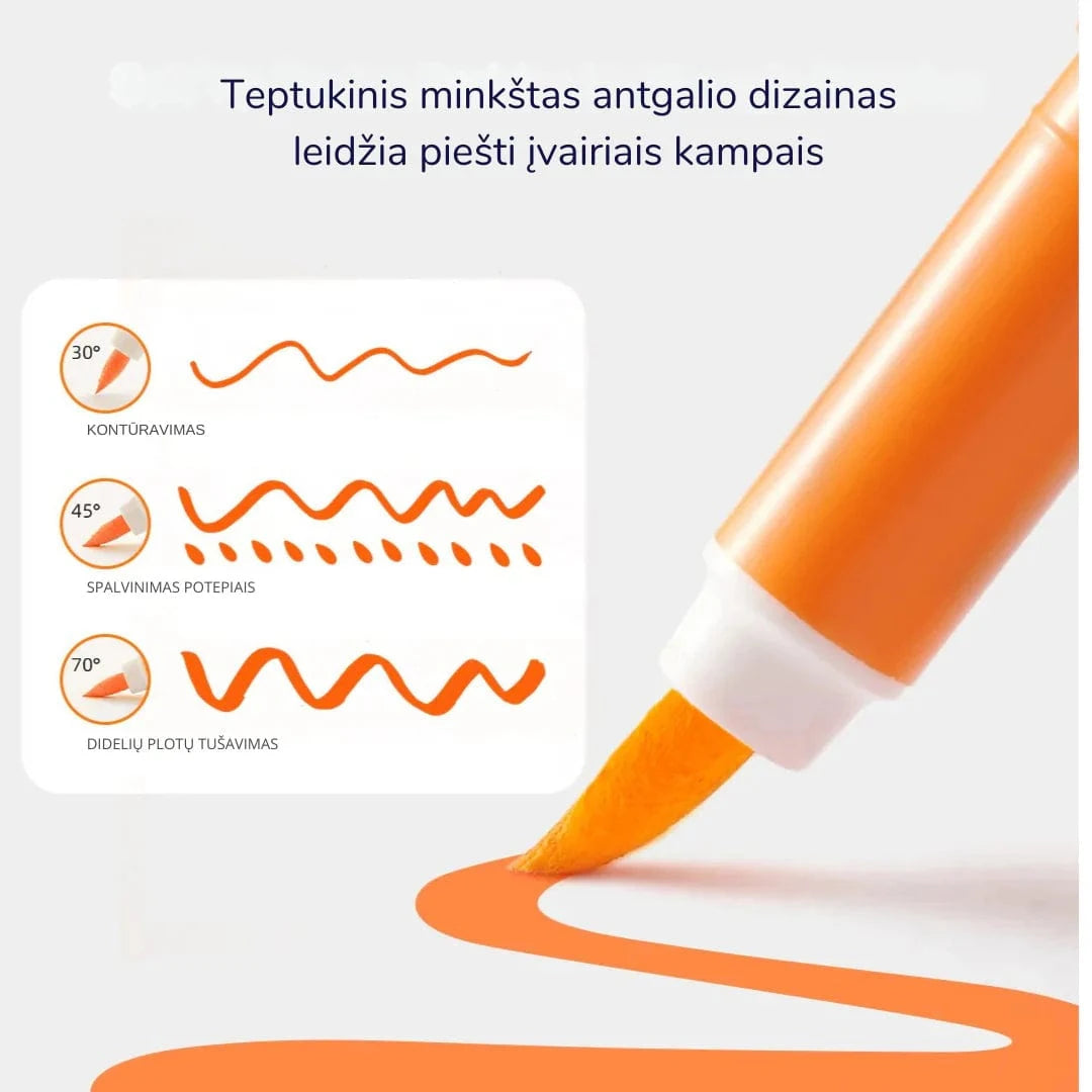 Villem MIDEER akrüülmarkerid vedela tindiga ja nutika tindikontrolliga 36 tooni Mideer