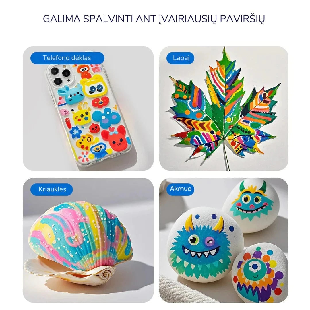 Villem MIDEER akrüülmarkerid vedela tindiga ja nutika tindikontrolliga 36 tooni Mideer