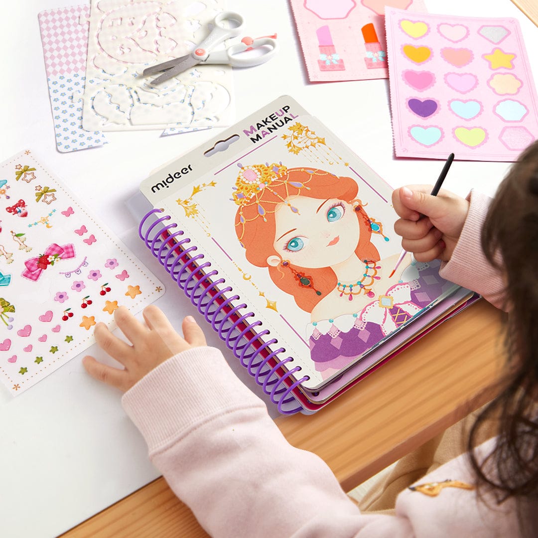 Villem MIDEER DIY tegelusvihik "Make-up book Princess Party" Mideer