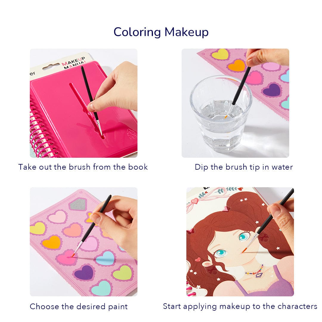 Villem MIDEER DIY tegelusvihik "Make-up book Princess Party" Mideer