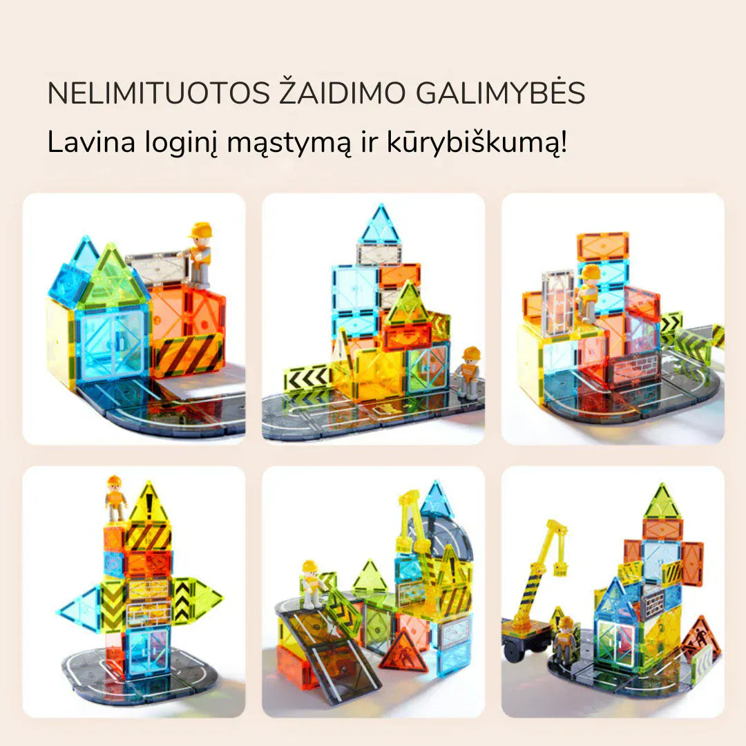 Villem MIDEER magnetklotside komplekt “Engineering” Mideer