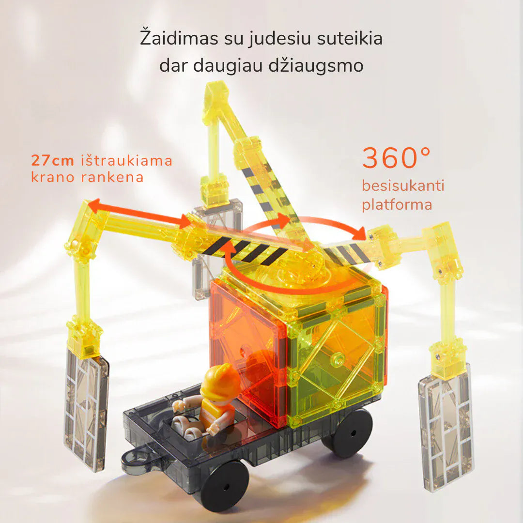 Villem MIDEER magnetklotside komplekt “Engineering” Mideer