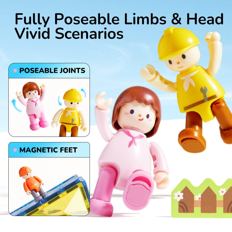 Villem MIDEER magnetklotside komplekt “Profession Heroes” Mideer