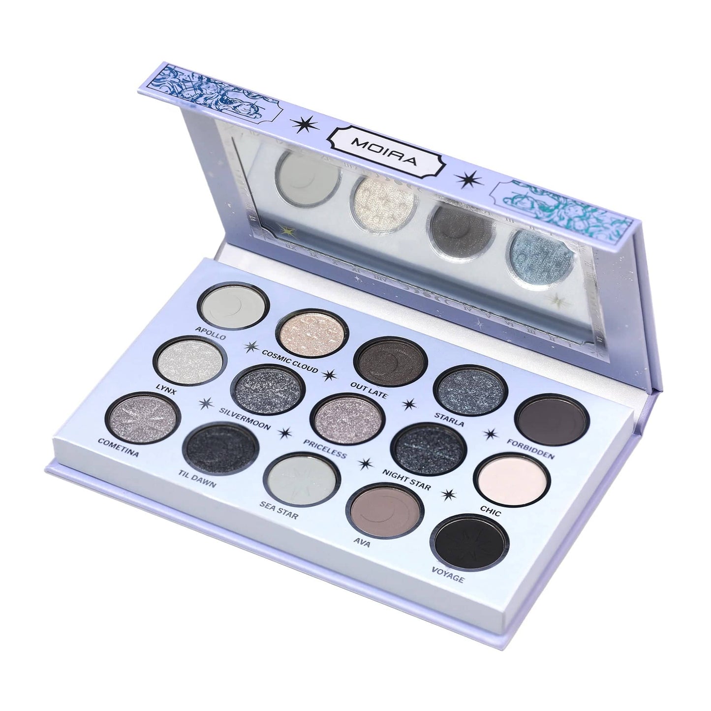 Villem MOIRA Celestial Chic lauvärvipalett MOIRA