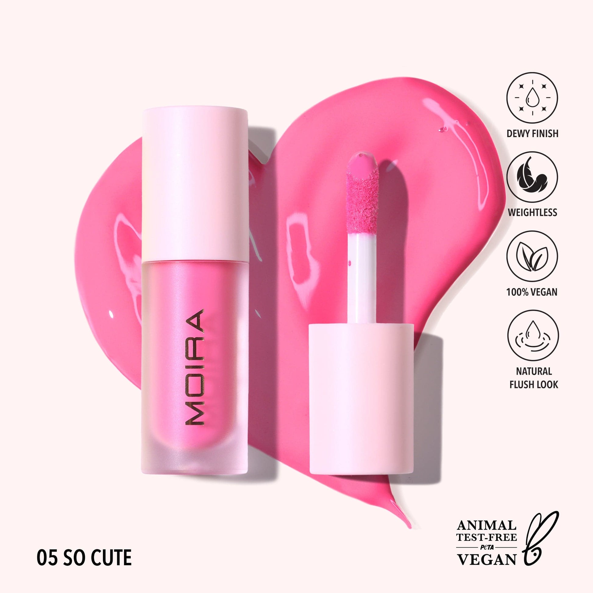 Villem MOIRA Love Steady Liquid Blush 005 So Cute MOIRA