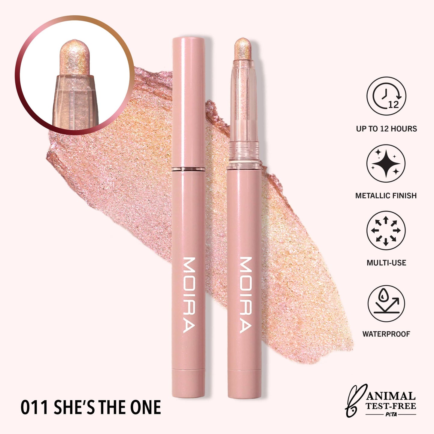 Villem MOIRA Stellar Glaze Stick Shadow 011 She′s the one MOIRA