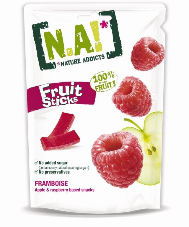 Villem N.A! Fruit Sticks vaarikasnäkid 35g Nature Addicts