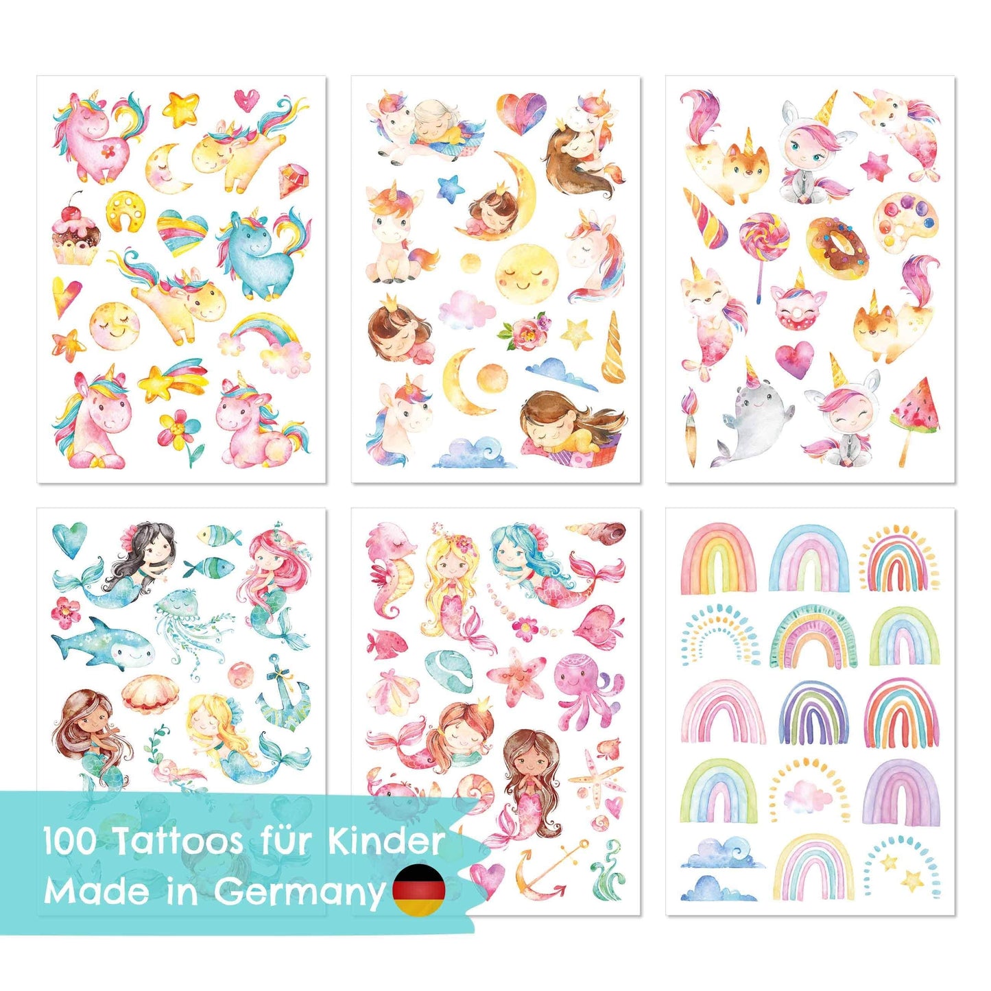 Villem 100 ajutist tätoveeringut – merineitsid ja maagiline veealune maailm Papierdrachen