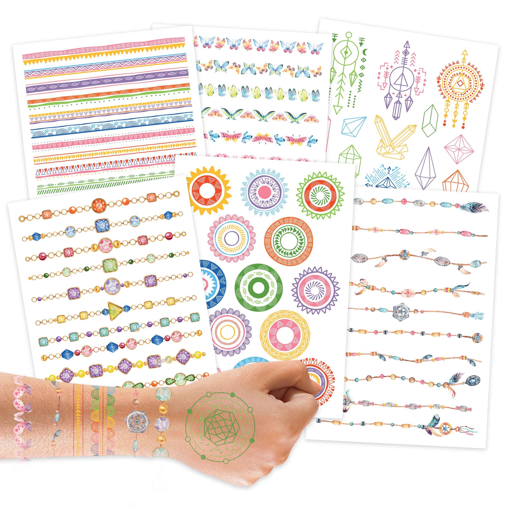 Villem 100 ajutist tätoveeringut – metallic dekoratiivsed elemendid Papierdrachen