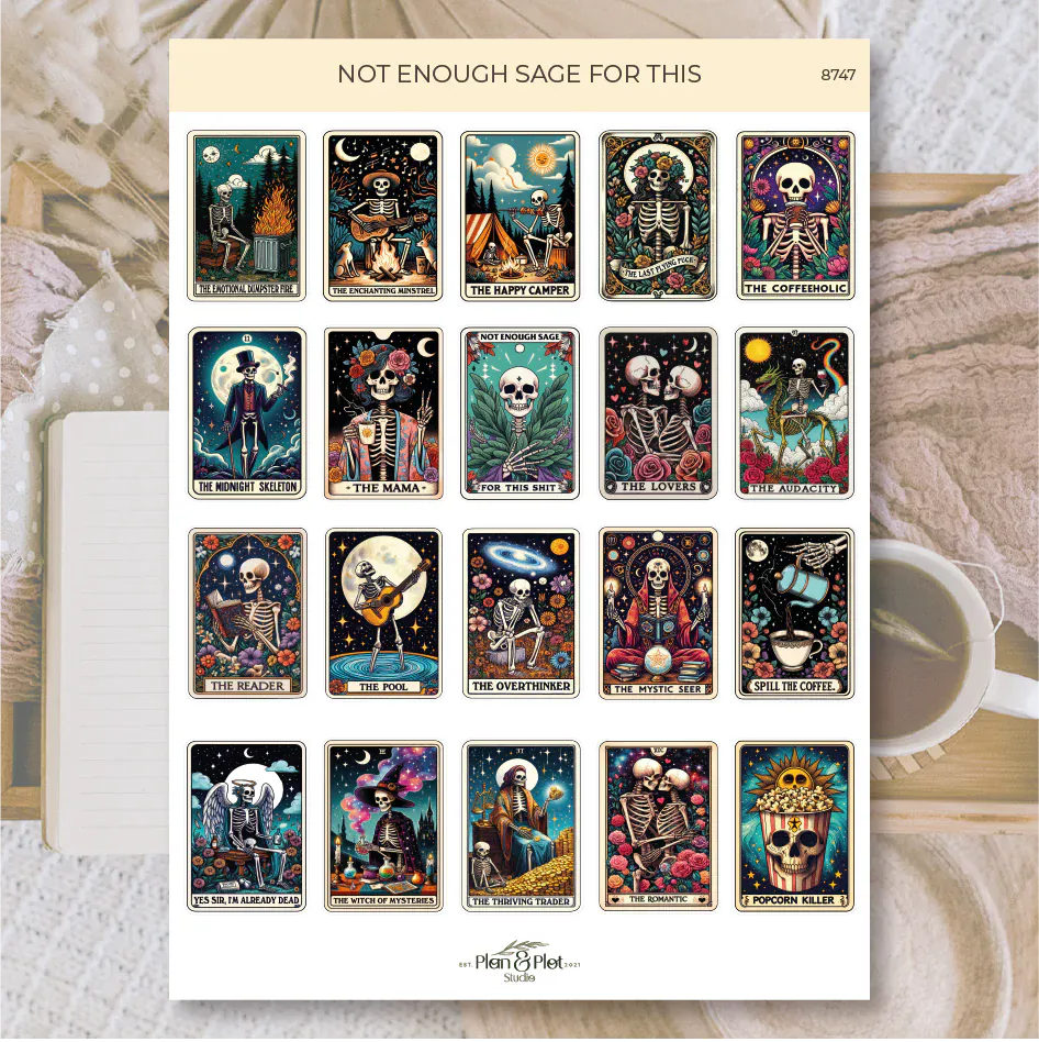 Villem Kleebised: Not Enough Sage | läbipaistev matt vinüül Plan & Plot Studio