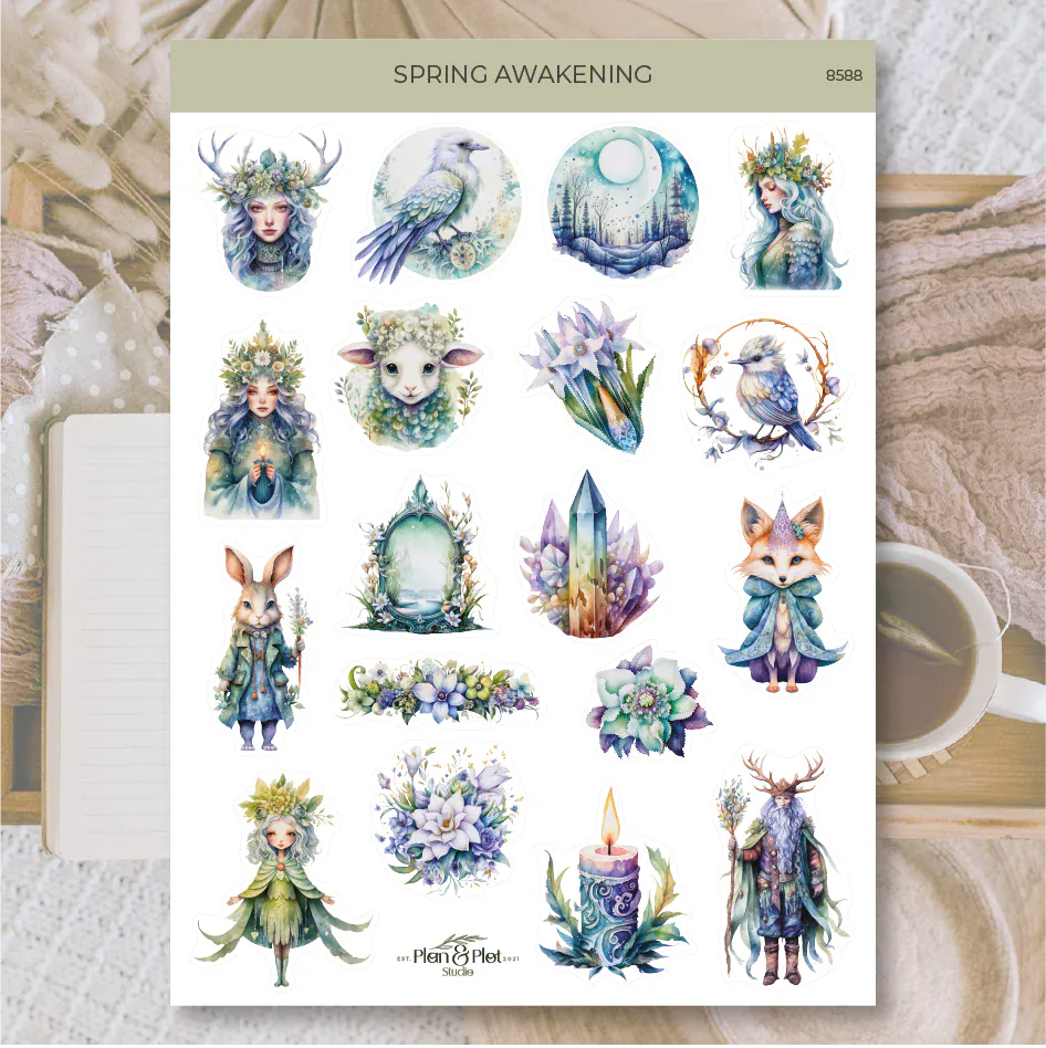 Villem Kleebised: Spring Awakening | valge matt vinüül Plan & Plot Studio