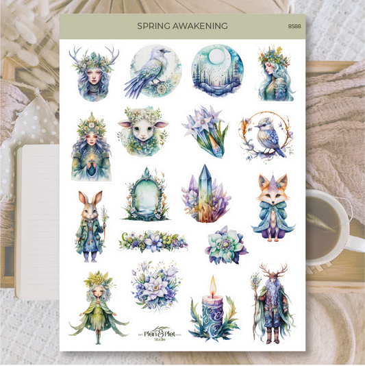 Villem Kleebised: Spring Awakening | valge matt vinüül Plan & Plot Studio