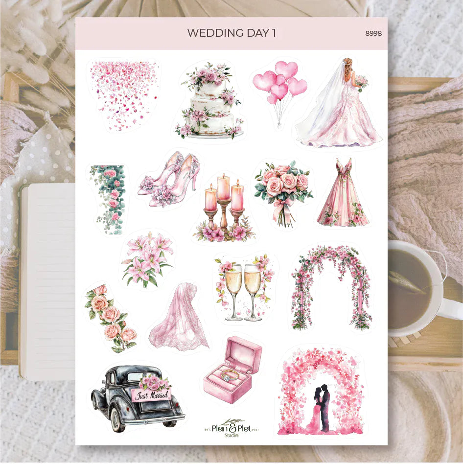 Villem Kleebised: Wedding Day 1 | läbipaistev matt vinüül Plan & Plot Studio