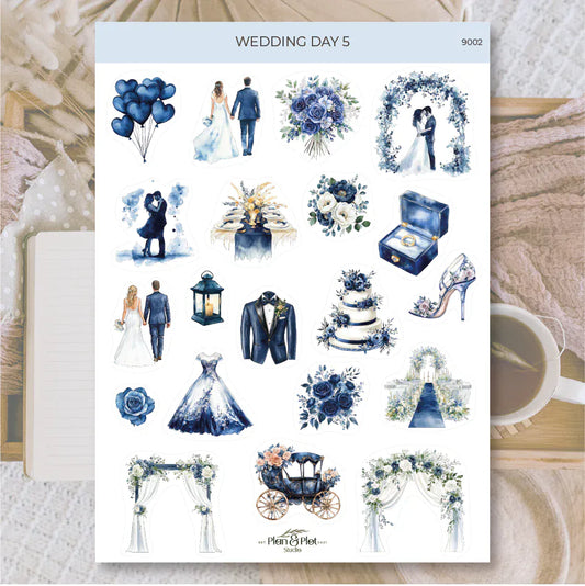 Villem Kleebised: Wedding Day 5 | läbipaistev matt vinüül Plan & Plot Studio