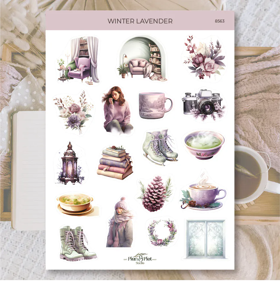 Villem Kleebised: Winter Lavender | läbipaistev matt vinüül Plan & Plot Studio