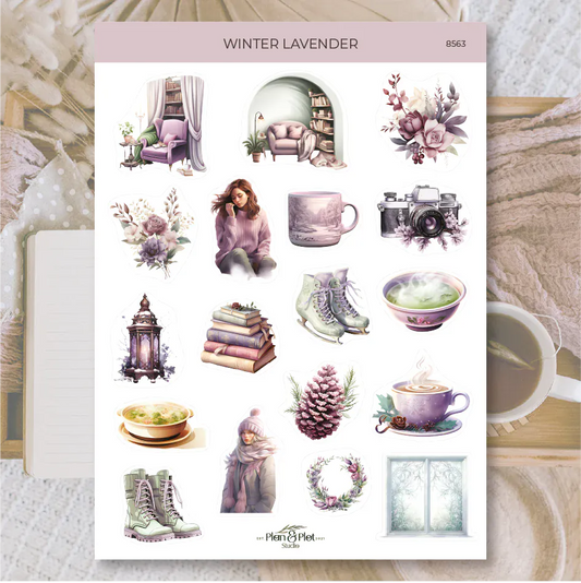 Villem Kleebised: Winter Lavender | läbipaistev matt vinüül Plan & Plot Studio