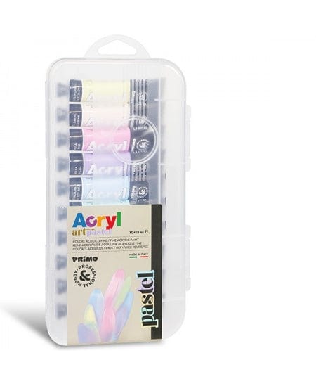 Villem PRIMO pastelsed akrüülid tuubis 10värvi ,18ml PRIMO