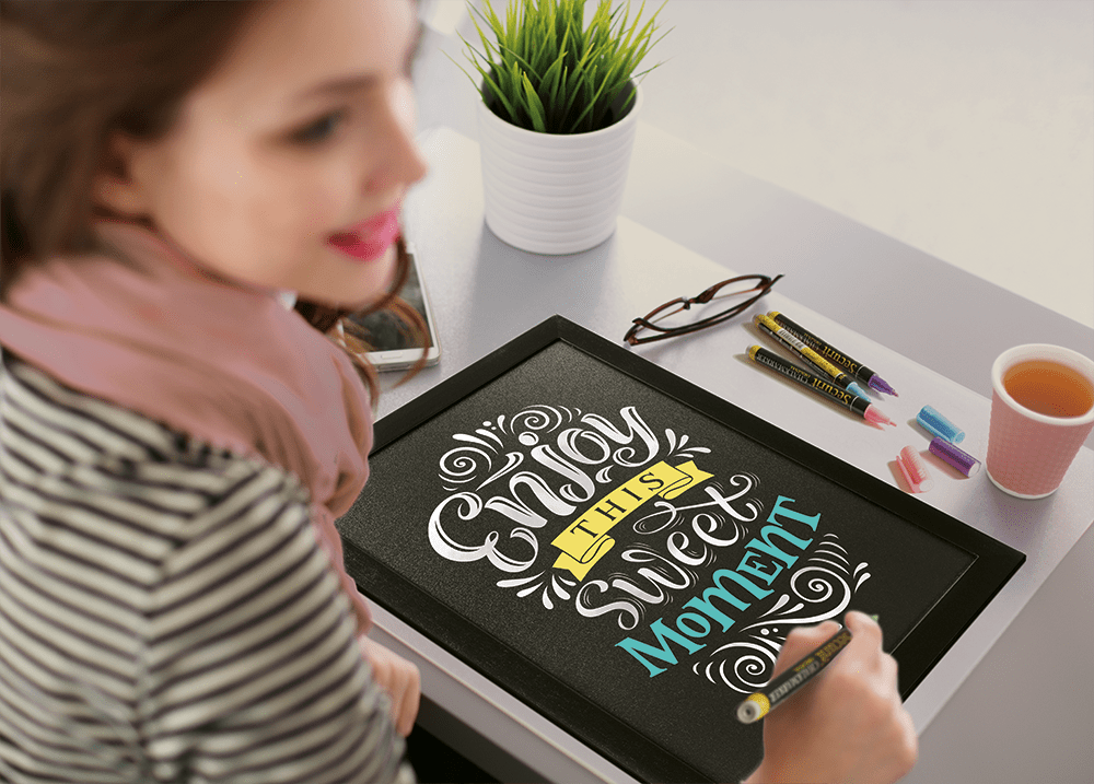 Villem SECURIT Oranž kriidimarker tahvlitele ja kriidipindadele, 2-6mm Securit