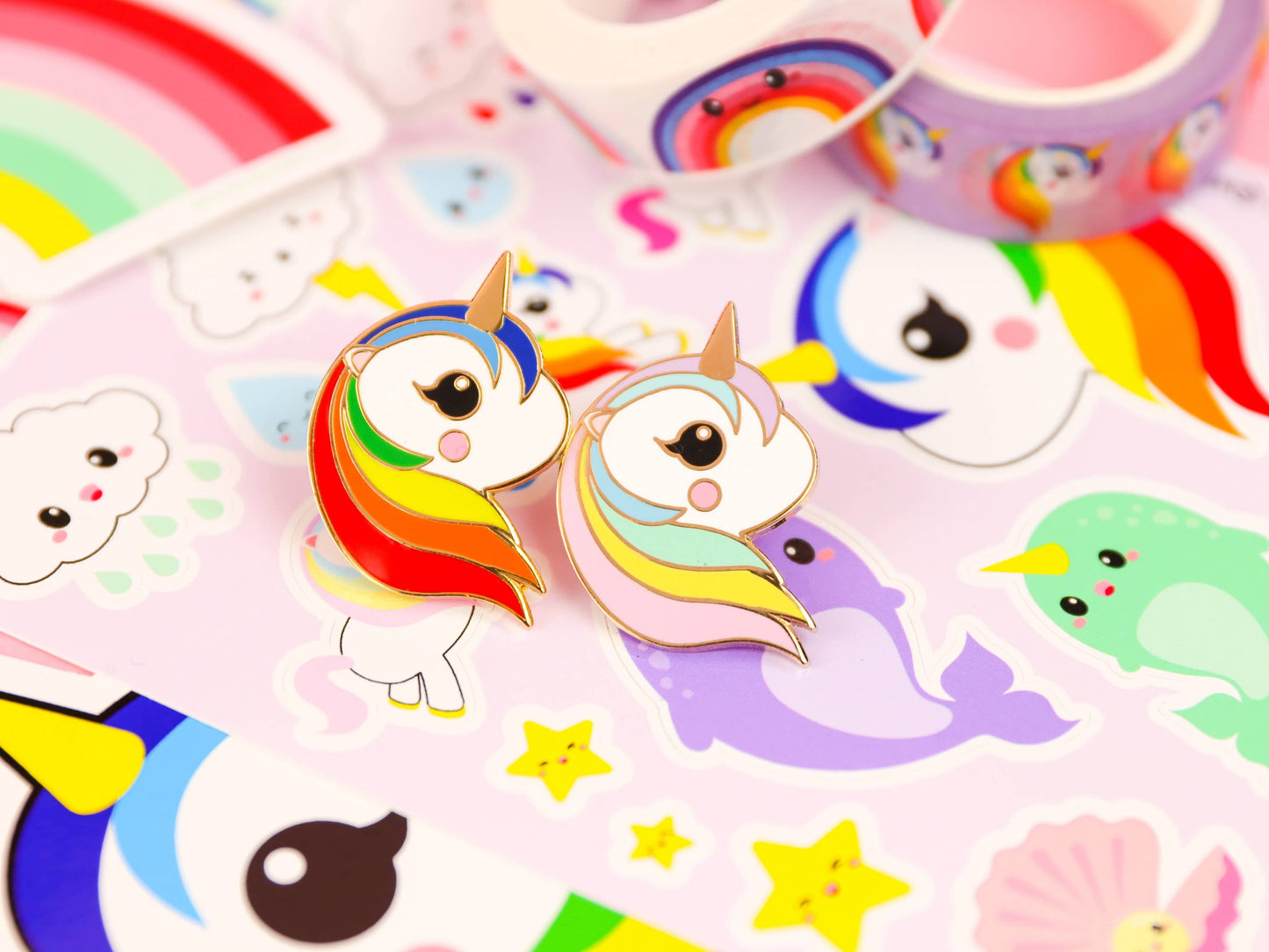 Villem Pin-up märk – Ükssarvik Studio Inktvis