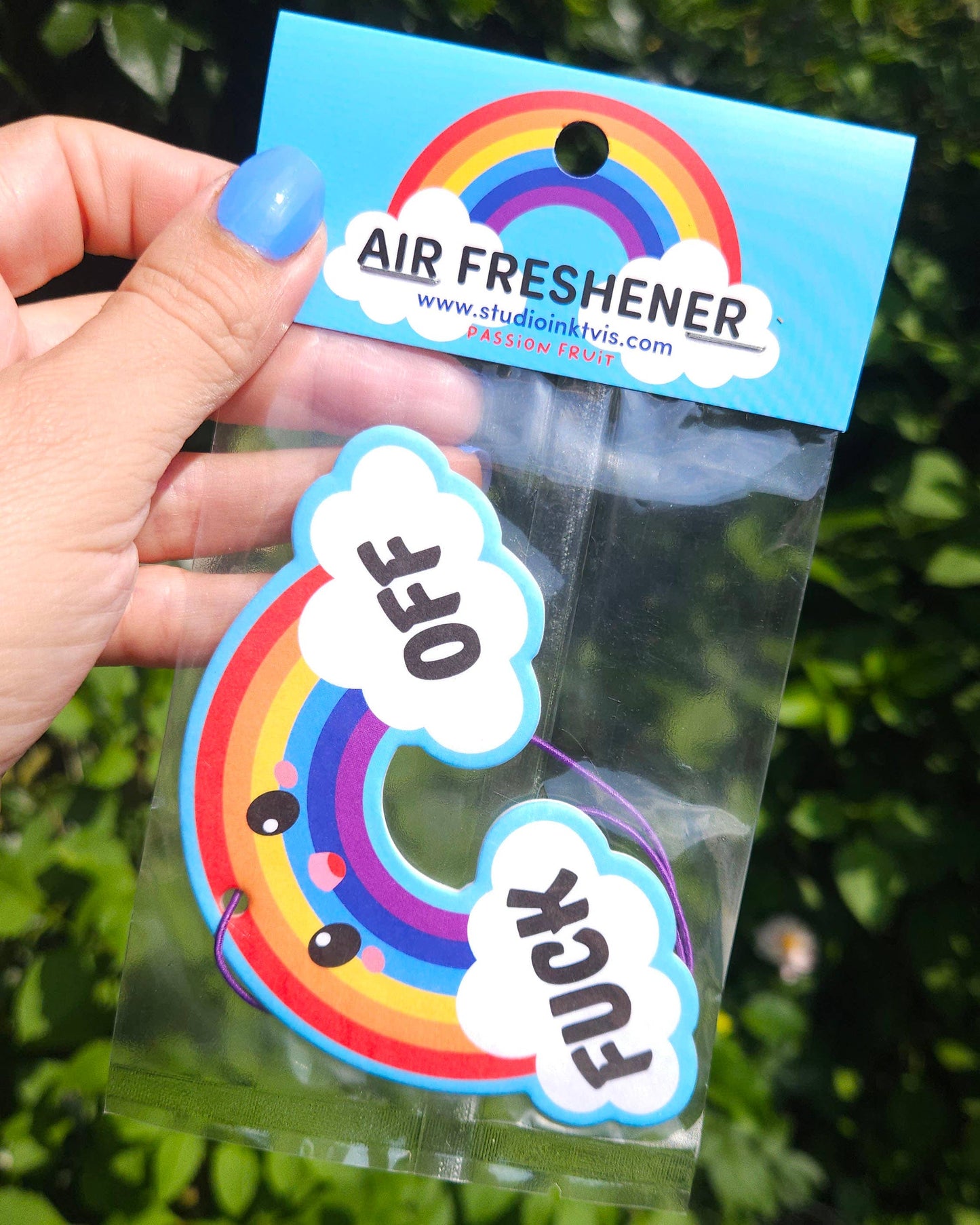 Villem Rainbow Fuck Off õhuvärskendaja – Passioni puuvilja aroom Studio Inktvis