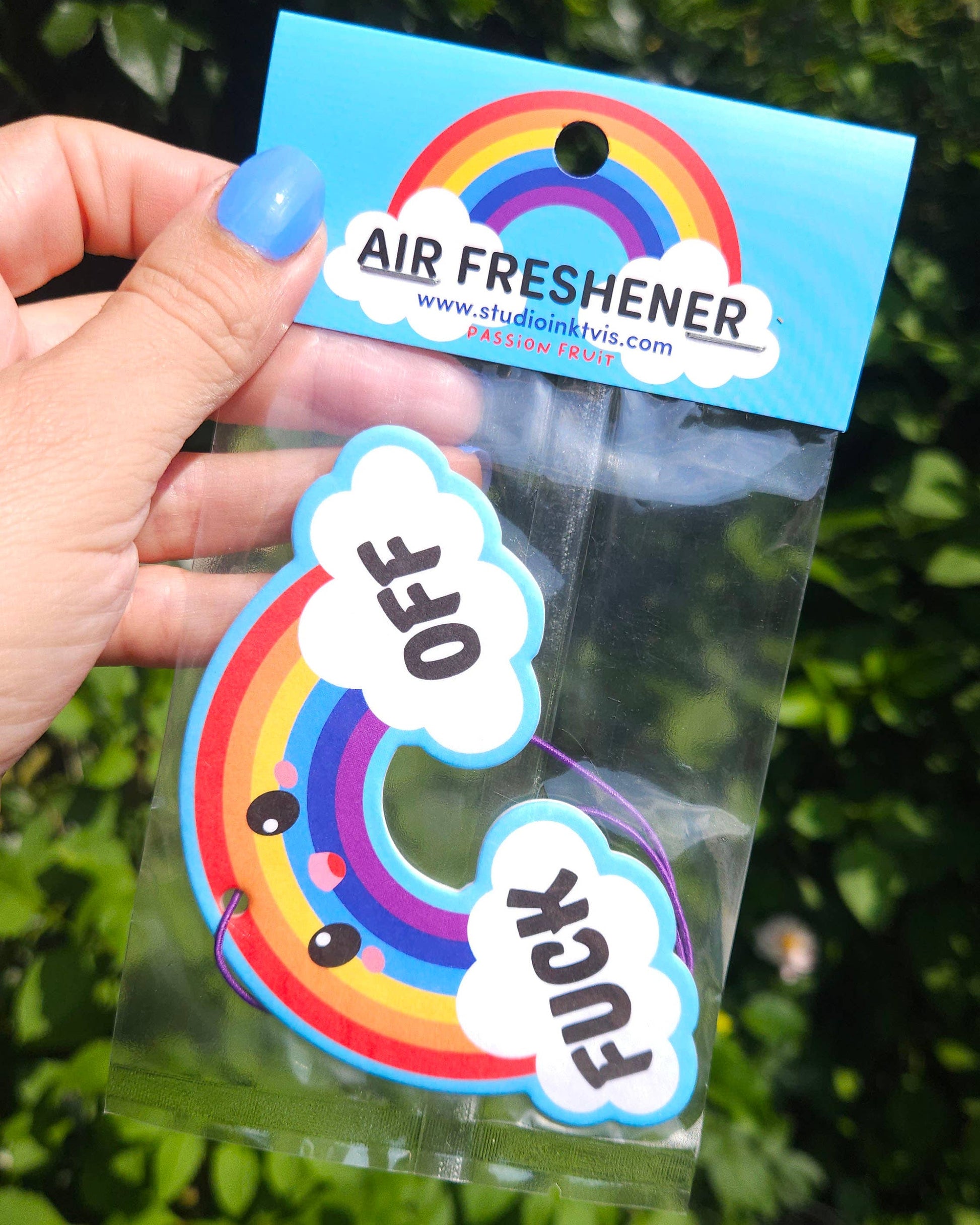 Villem Rainbow Fuck Off õhuvärskendaja – Passioni puuvilja aroom Studio Inktvis