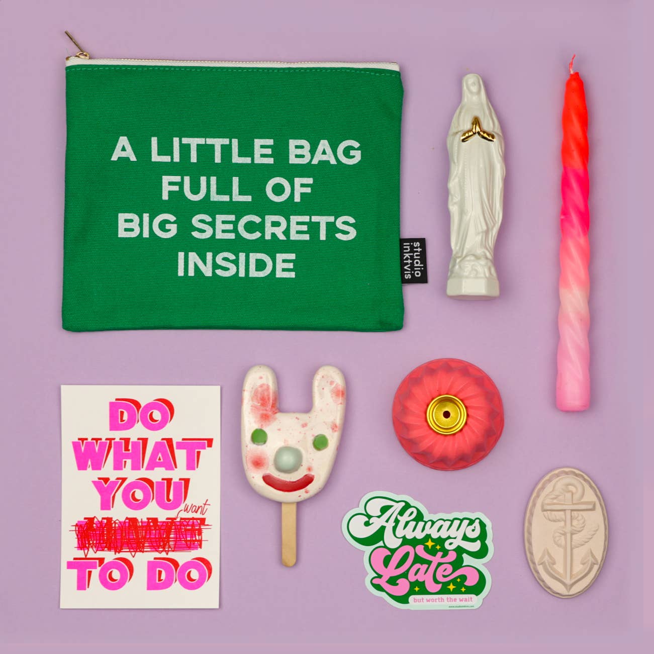 Villem Sticker Always Late but worth the wait Studio Inktvis