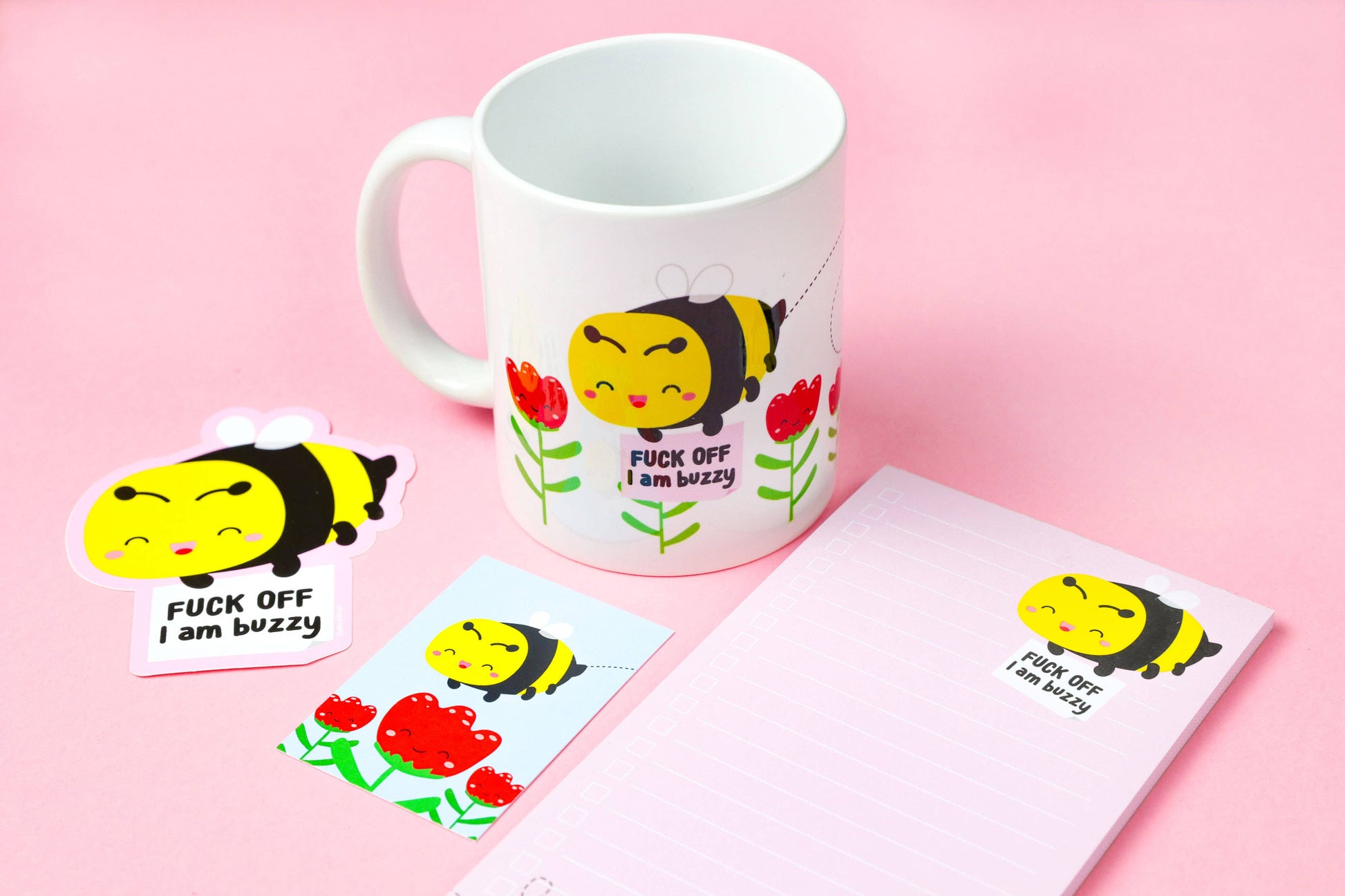 Villem Vinüülkleebis – “Bee Fuck Off I’m Buzzy” Studio Inktvis