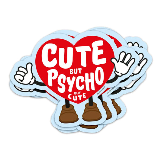 Villem Vinüülkleebis – “Cute but Psycho (süda)” Studio Inktvis