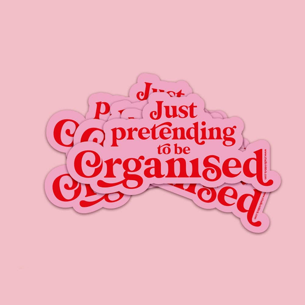 Villem Vinüülkleebis – “Just Pretending to Be Organized” Studio Inktvis