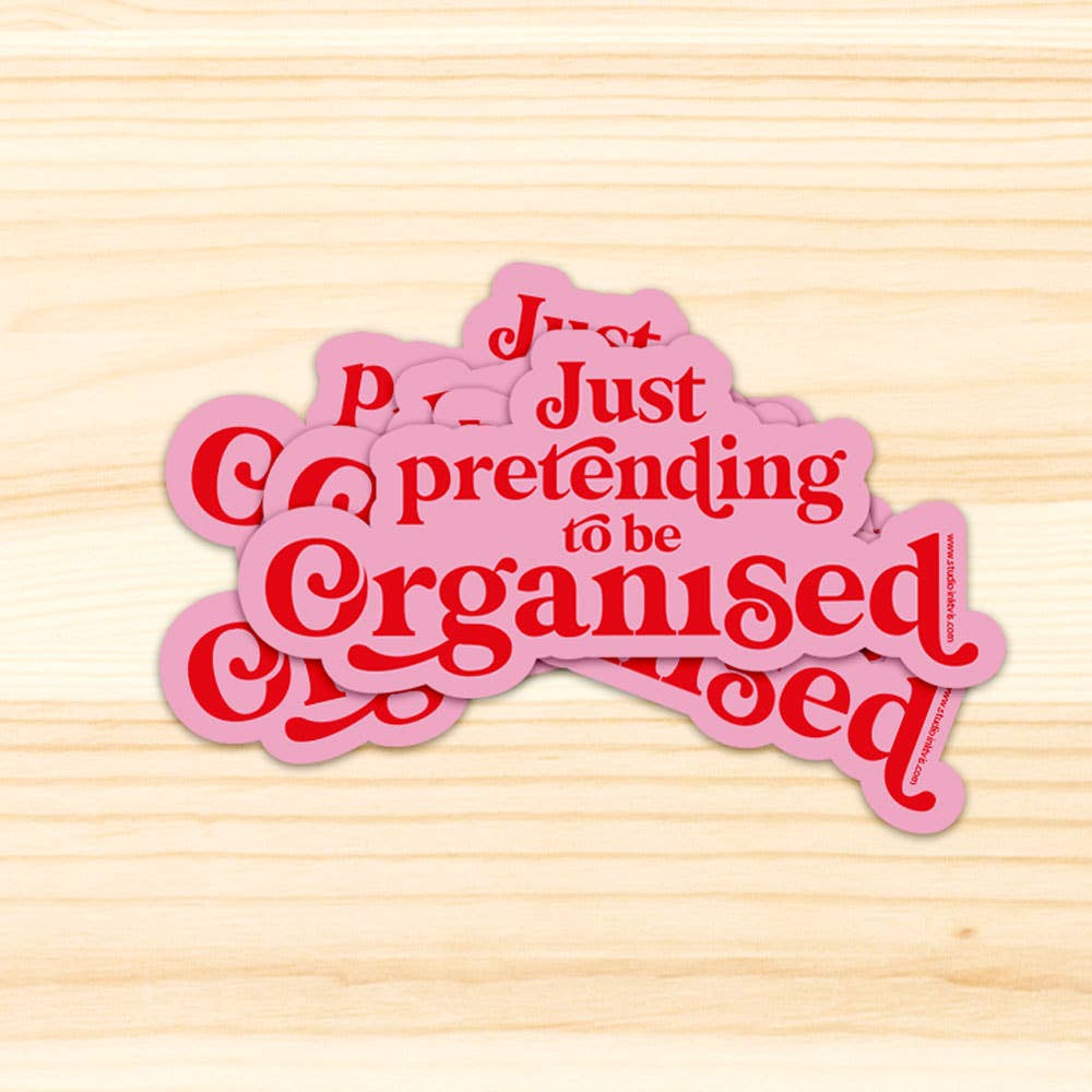 Villem Vinüülkleebis – “Just Pretending to Be Organized” Studio Inktvis