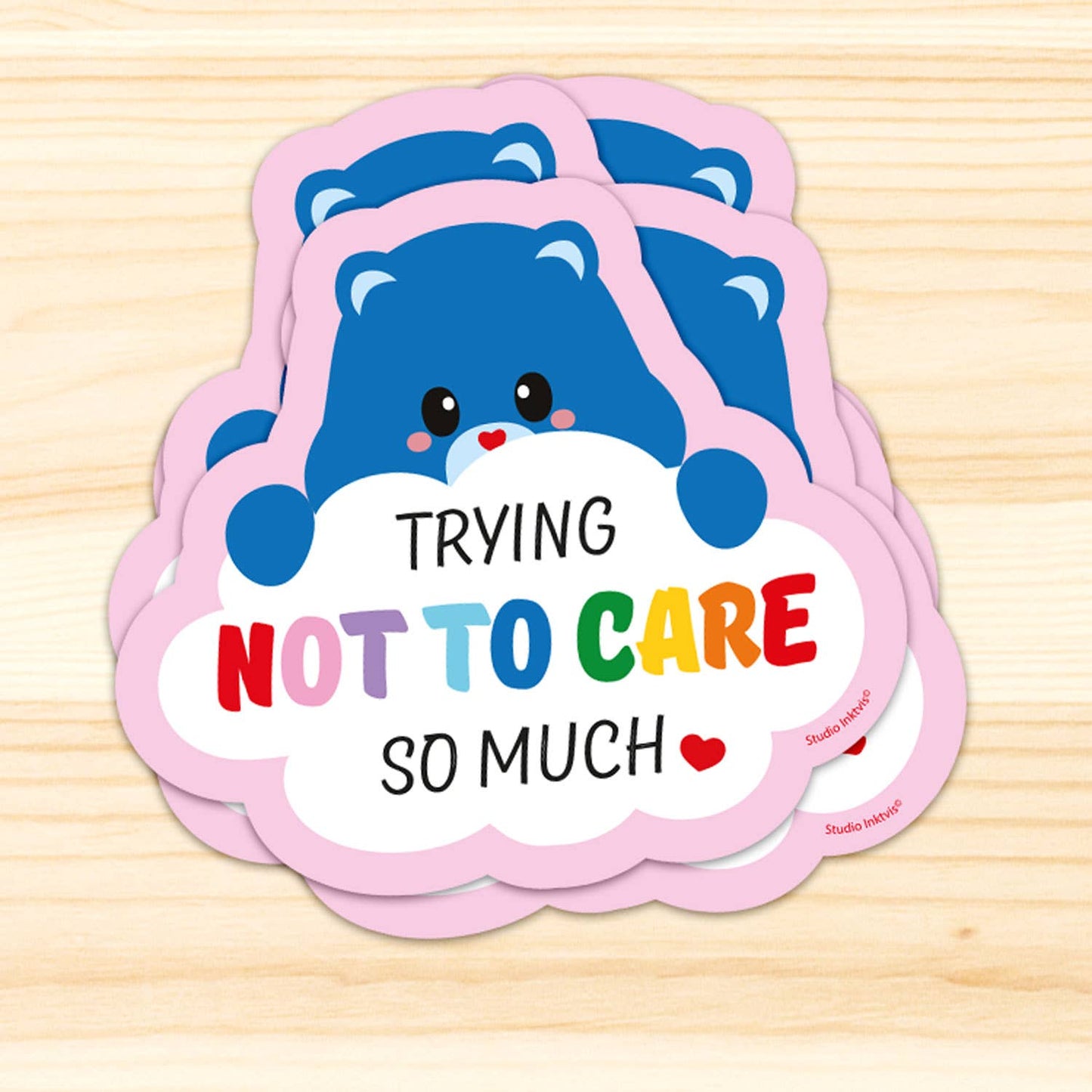 Villem Vinüülkleebis – “Trying Not to Care (mõmmi)” Studio Inktvis