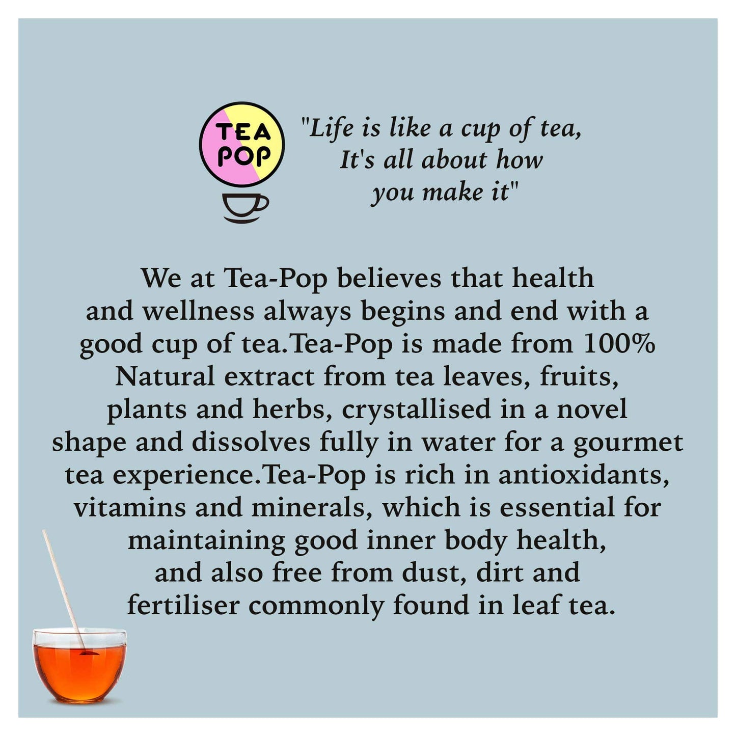 Villem Tea-Pop kinkekomplekt gurmeetee "Winter Warmer” 6 tk TeaPop