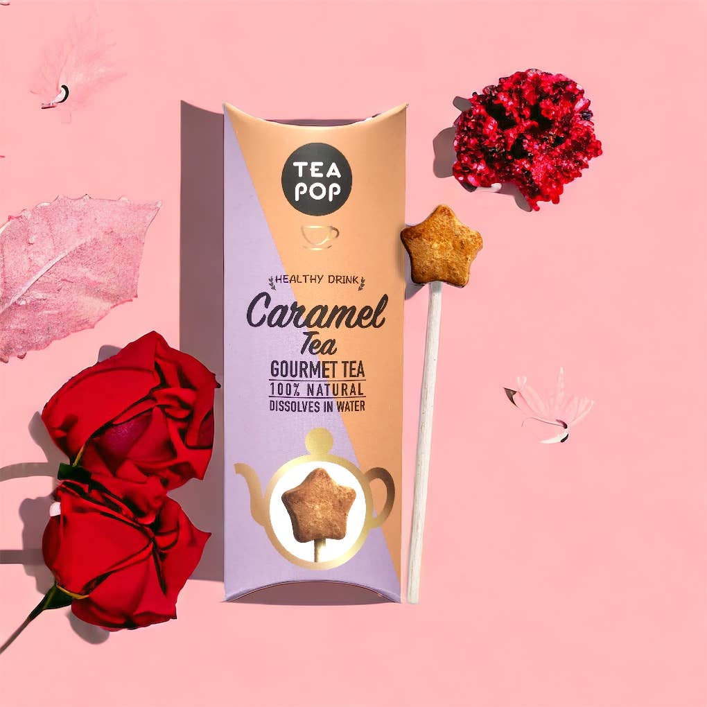 Villem Tea-Pop looduslik gurmeetee pulgal Crispy Caramel 1 tk TeaPop