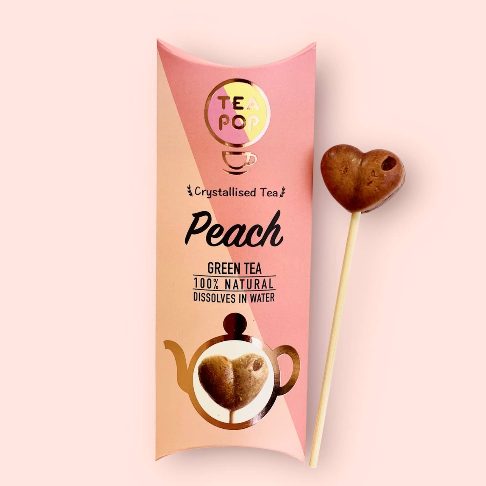 Villem Tea-Pop looduslik gurmeetee pulgal Peach 1 tk TeaPop