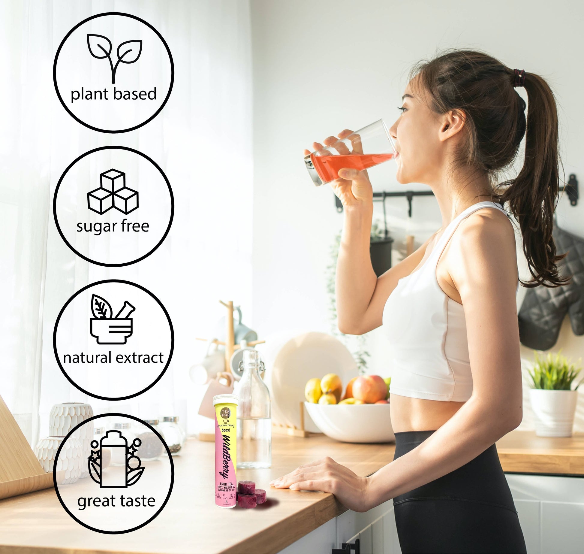 Villem Tea-Pop looduslik gurmeetee pulgal Peppermint 1 tk TeaPop