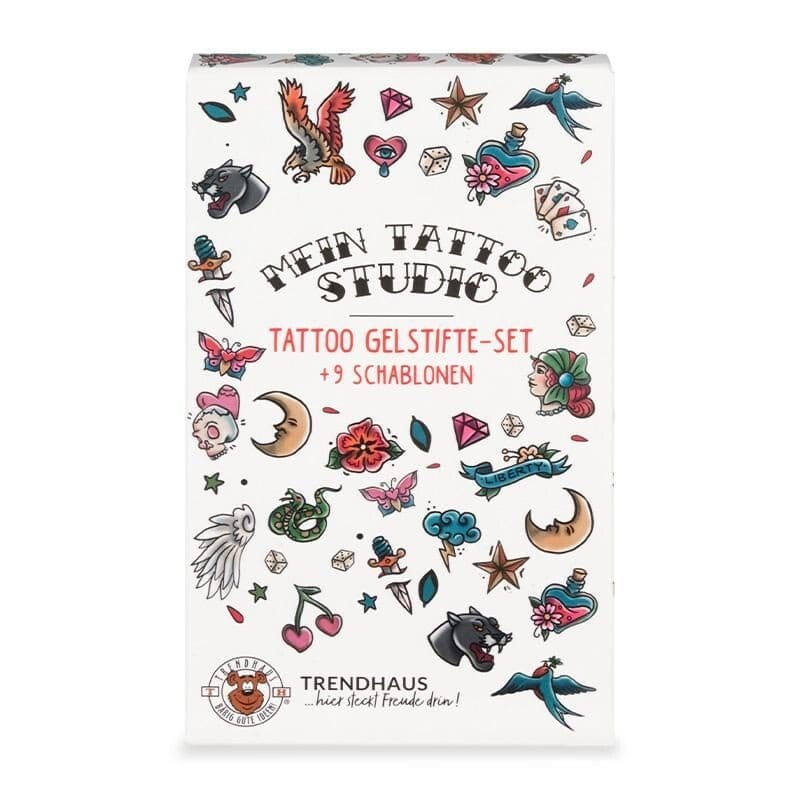 Villem Tätoveerimisstuudo sädelevad geelpliiatsid 5tk TrendHaus