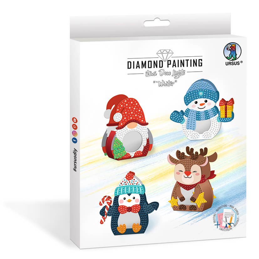 Villem Diamond Painting Mini Deco Lights "Winter" URSUS® / Buntpapierfabrik Ludwig Bähr GmbH & Co. KG