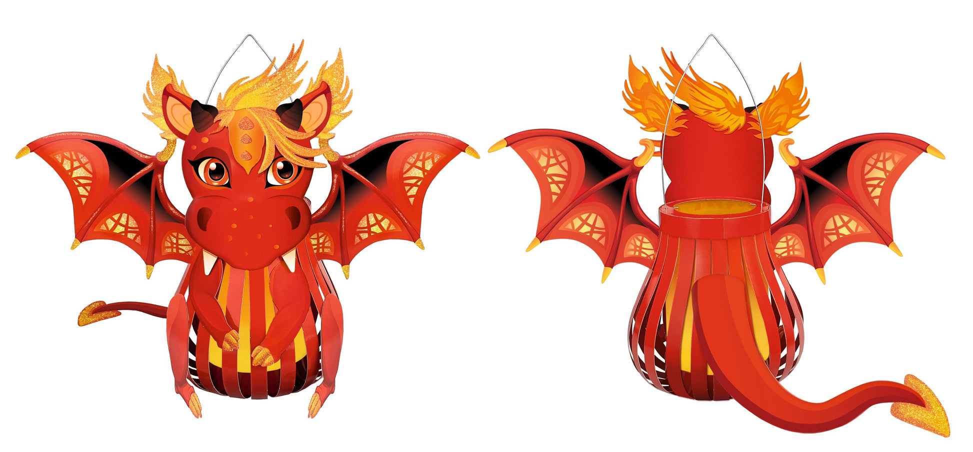 Villem Lantern craft kit (cross) “Dragon” URSUS® / Buntpapierfabrik Ludwig Bähr GmbH & Co. KG