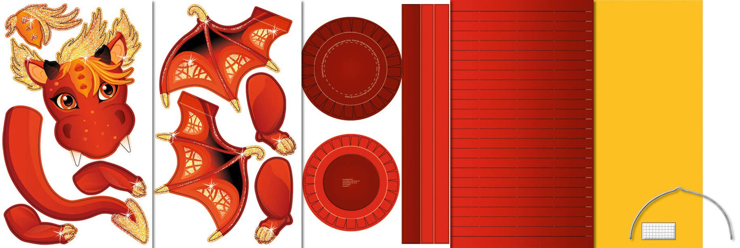 Villem Lantern craft kit (cross) “Dragon” URSUS® / Buntpapierfabrik Ludwig Bähr GmbH & Co. KG