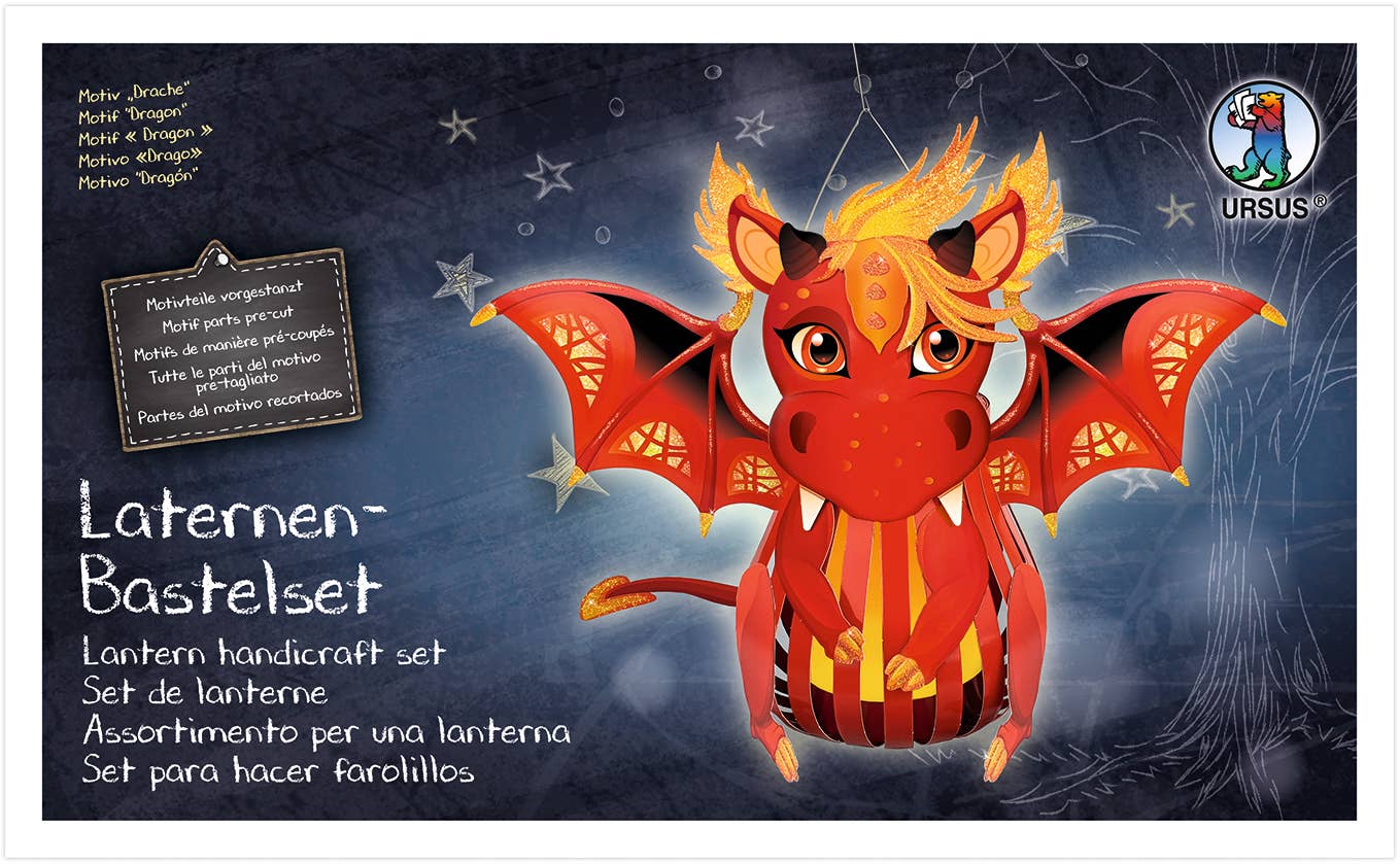 Villem Lantern craft kit (cross) “Dragon” URSUS® / Buntpapierfabrik Ludwig Bähr GmbH & Co. KG