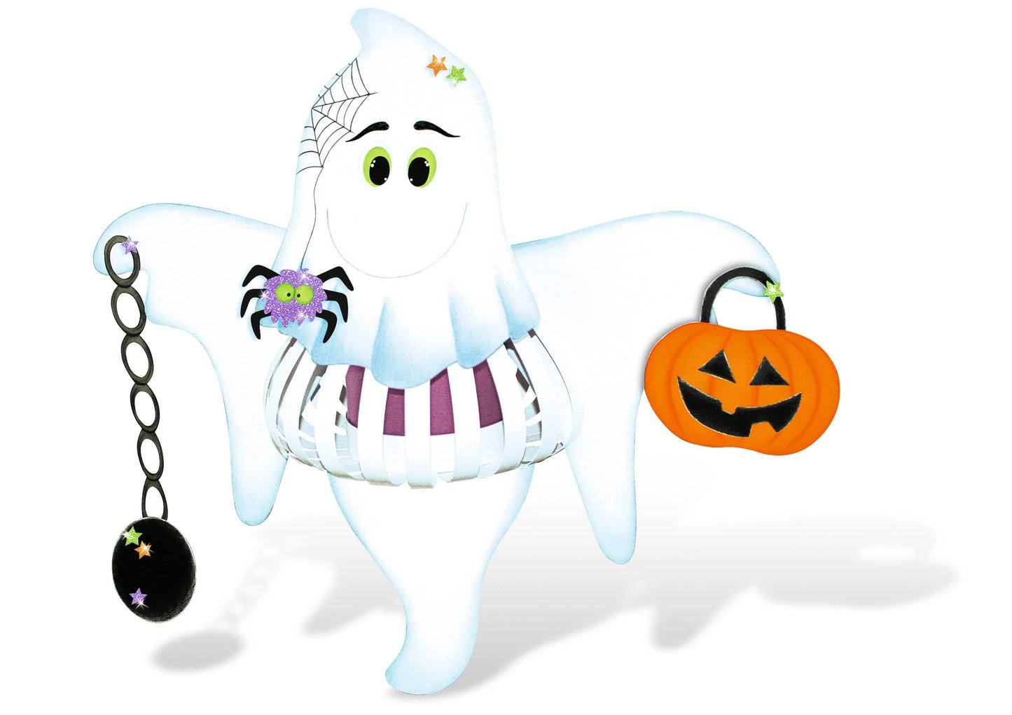 Villem Lantern craft kit (cross) “Ghost” URSUS® / Buntpapierfabrik Ludwig Bähr GmbH & Co. KG