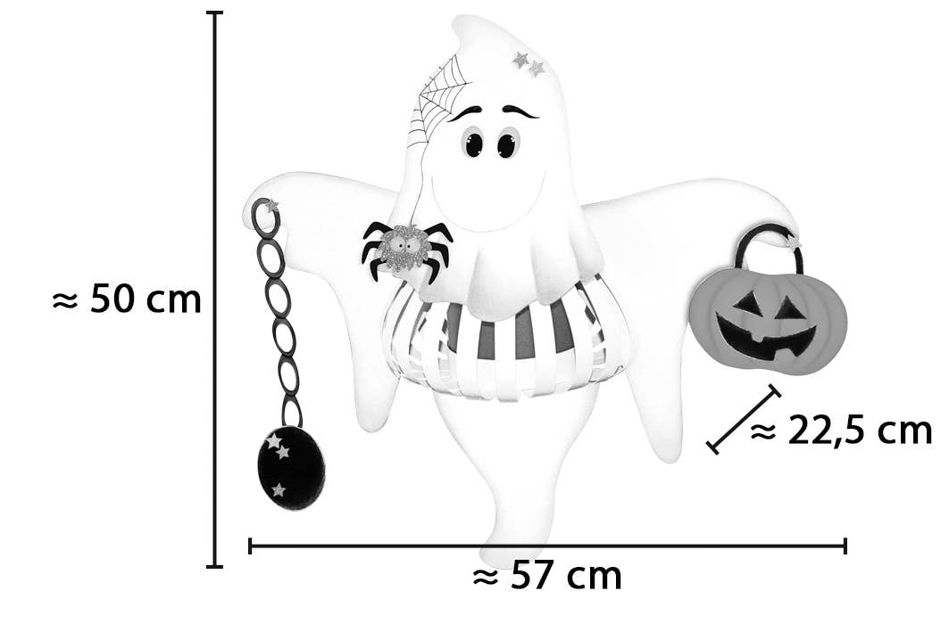 Villem Lantern craft kit (cross) “Ghost” URSUS® / Buntpapierfabrik Ludwig Bähr GmbH & Co. KG