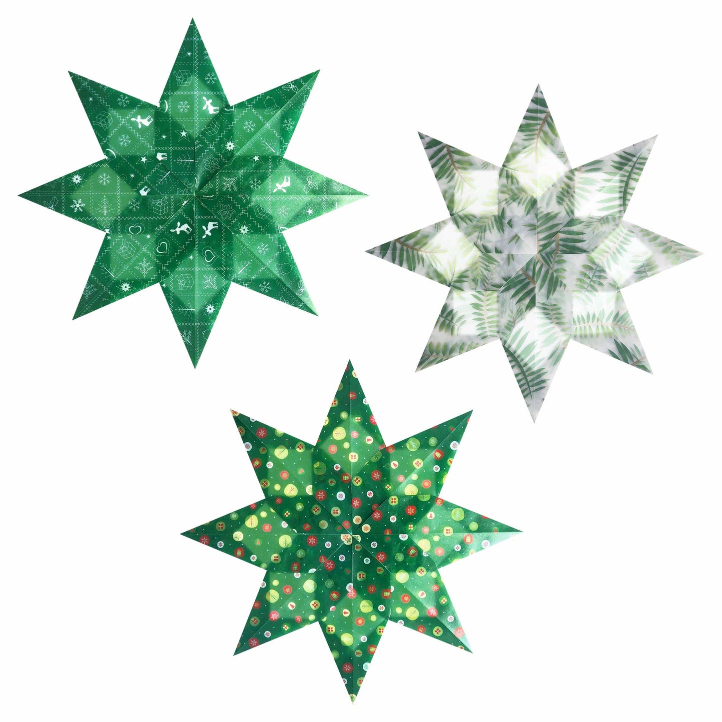 Villem Transparent window stars large, assortment 07 URSUS® / Buntpapierfabrik Ludwig Bähr GmbH & Co. KG