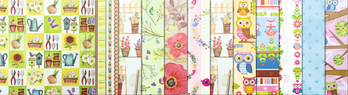 Villem Design Paper Pack Glitter "Garden" URSUS®