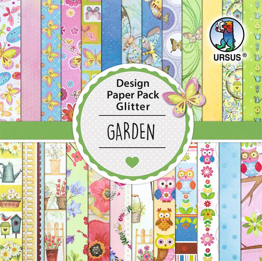 Villem Design Paper Pack Glitter "Garden" URSUS®